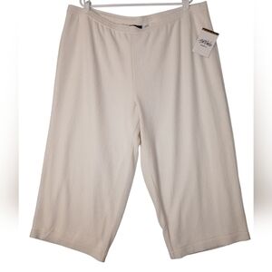 Bob Mackie Textured Cream Pants